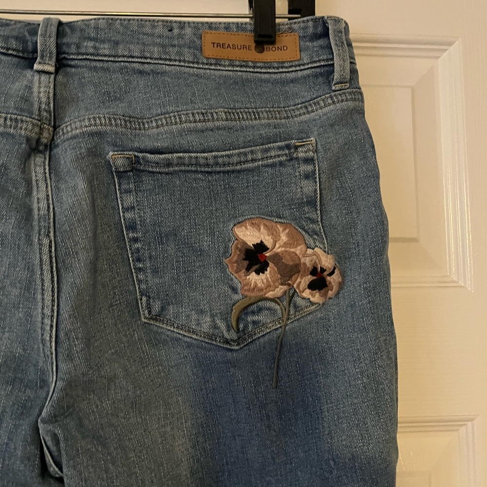 Treasure and Bond embroidered jeans